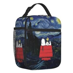 New Snoopy & Starry Night Insulated Lunch Bag/Bento Box, For Work or School